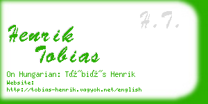 henrik tobias business card